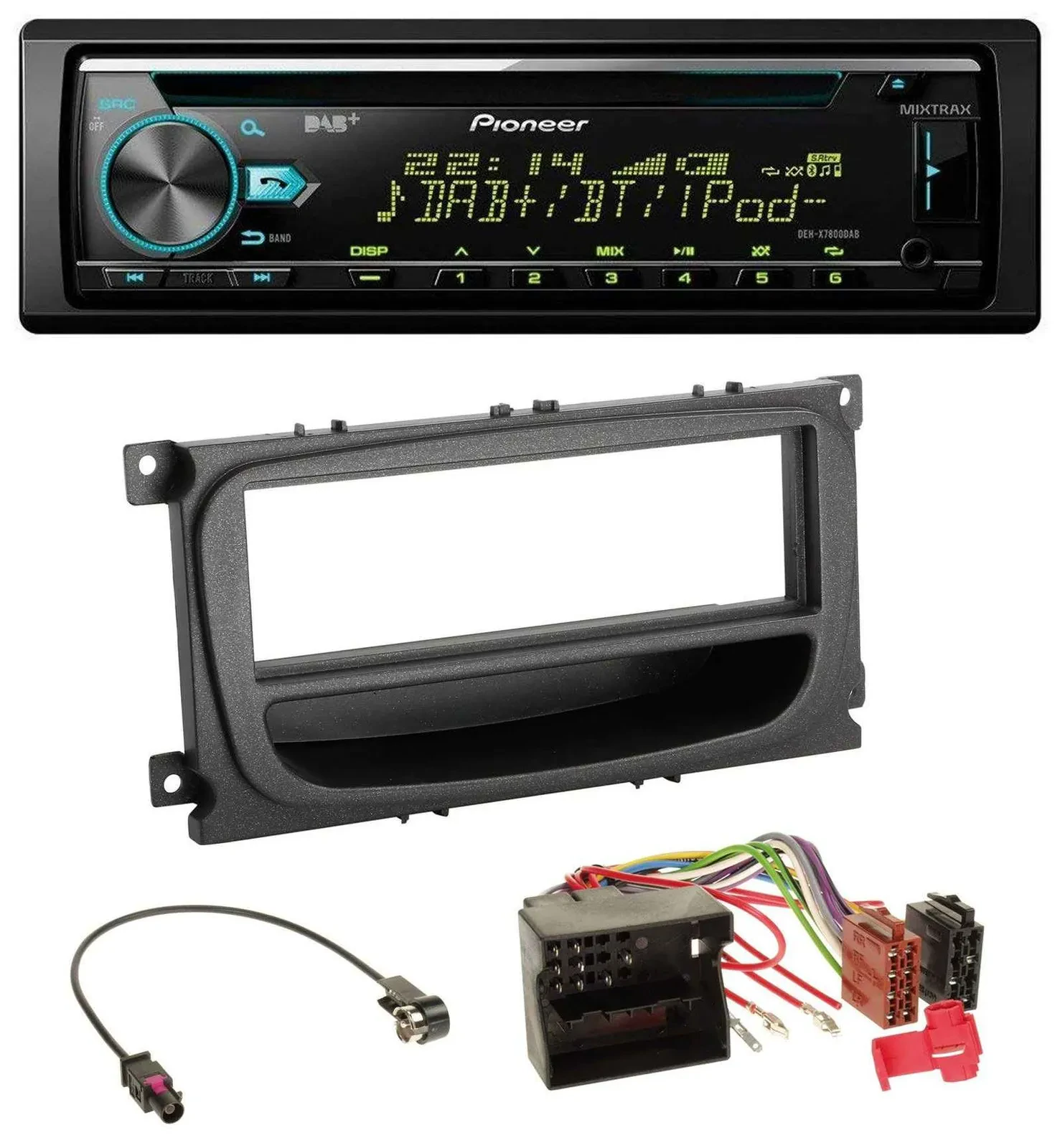 Автомагнитола для Ford Mondeo/S-Max 2007–2014 Pioneer DAB, CD, USB, Bluetooth