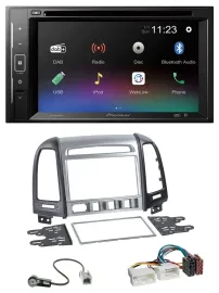 Pioneer Bluetooth MP3 USB 2DIN DAB DVD Autoradio für Hyundai Santa Fe 4 Schalter