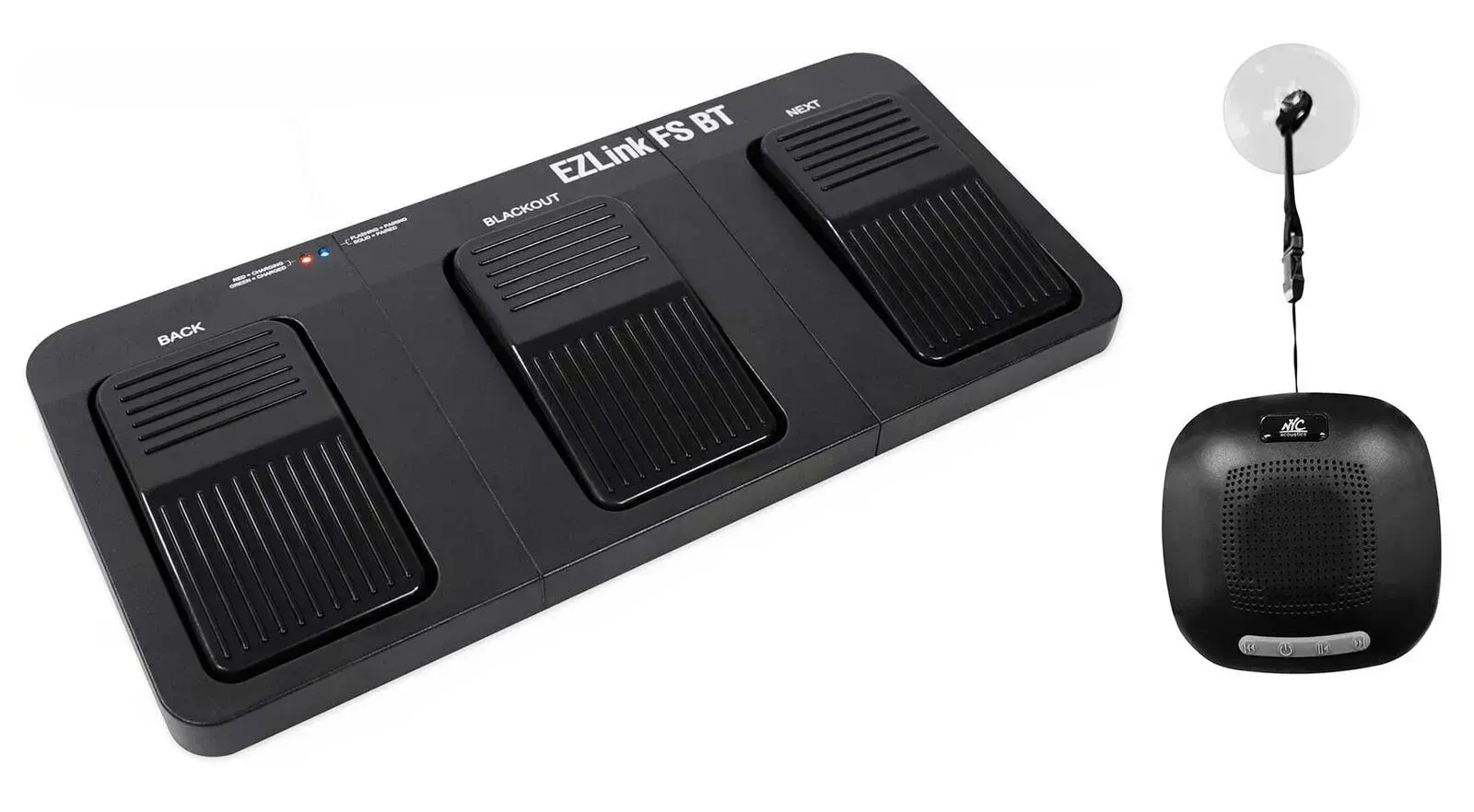 Chauvet Ezlink FS BT Battery Rechargeable Bluetooth Lighting Footswitch+Speaker