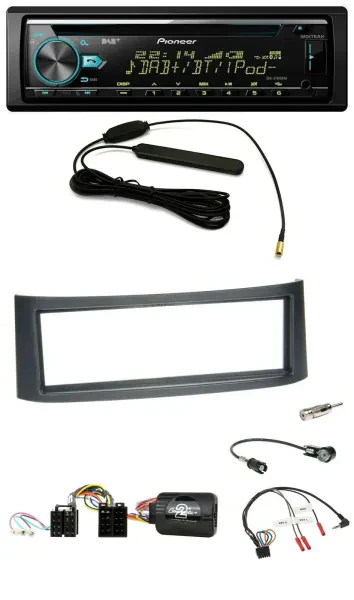 Pioneer CD MP3 Lenkrad DAB USB Autoradio für Smart ForFour W454 2004-2006 schwar