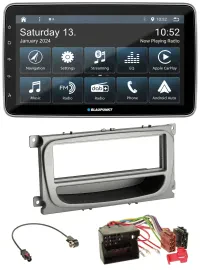 Автомагнитола Blaupunkt USB DAB SD MP3 Bluetooth для Ford Mondeo/S-Max (2007–2014) серебристая