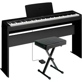 Yamaha P145 88Key Digital Piano Bundle With Stand and Bench