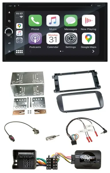 Blaupunkt DAB Lenkrad TMC Bluetooth USB 2DIN Navigation für Ford S-Max Mondeo 07