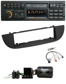 Blaupunkt USB DAB SD Lenkrad Bluetooth Autoradio für Fiat 500 ab 2007 schwarz