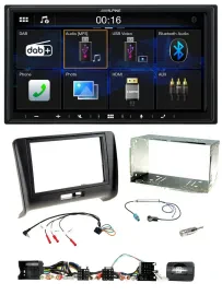 Alpine Bluetooth 2DIN Lenkrad DAB USB Autoradio für Audi TT 2006-2014