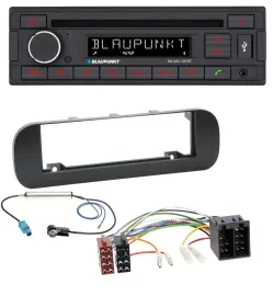 Blaupunkt MP3 USB CD Bluetooth AUX Autoradio für Fiat Panda (ab 2012) - schwarz