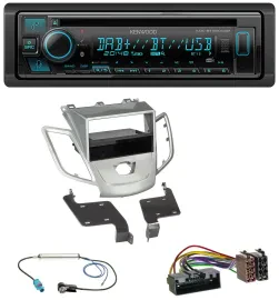 Автомагнитола для Ford Fiesta (JA8, 2010–2017) Kenwood Bluetooth, DAB, CD, MP3, USB