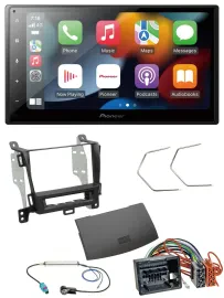 Pioneer DAB Bluetooth 2DIN USB MP3 Autoradio für Opel Zafira ab 12 jet black