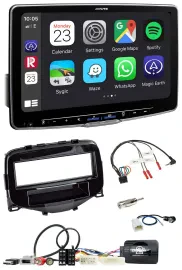 Alpine Lenkrad USB Bluetooth DAB Autoradio für Toyota Aygo 2014-2021