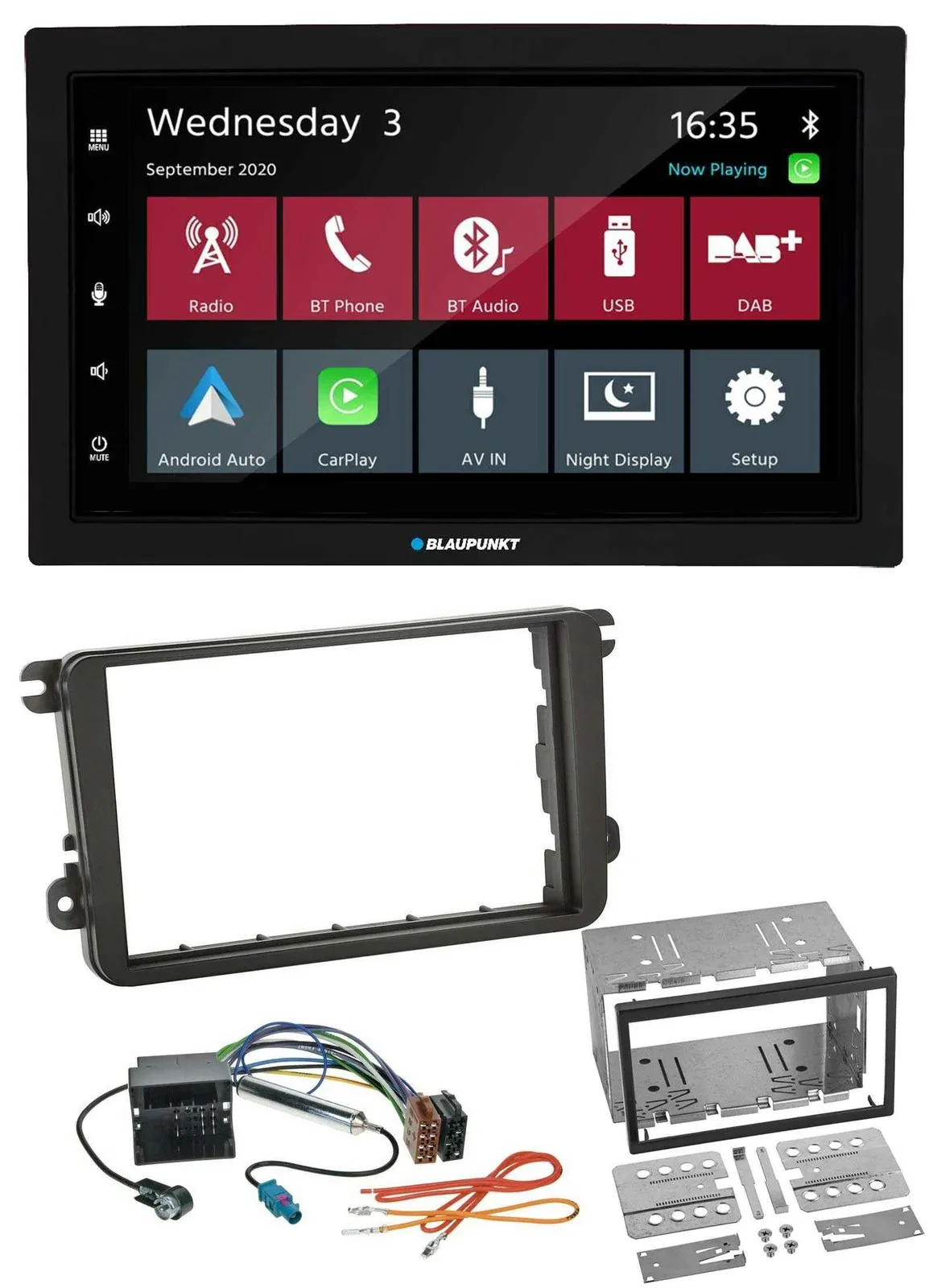 Blaupunkt DAB Bluetooth USB MP3 2DIN Autoradio für VW Caddy Golf 5 6 Jetta ab 20
