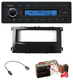 VDO AUX 1DIN MP3 USB Autoradio für Ford C-Max Galaxy Focus ab 2007 glänzend schw