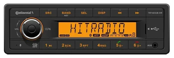 Continental TR7423UB-OR 24 Volt MP3-Autoradio Bluetooth USB AUX-IN