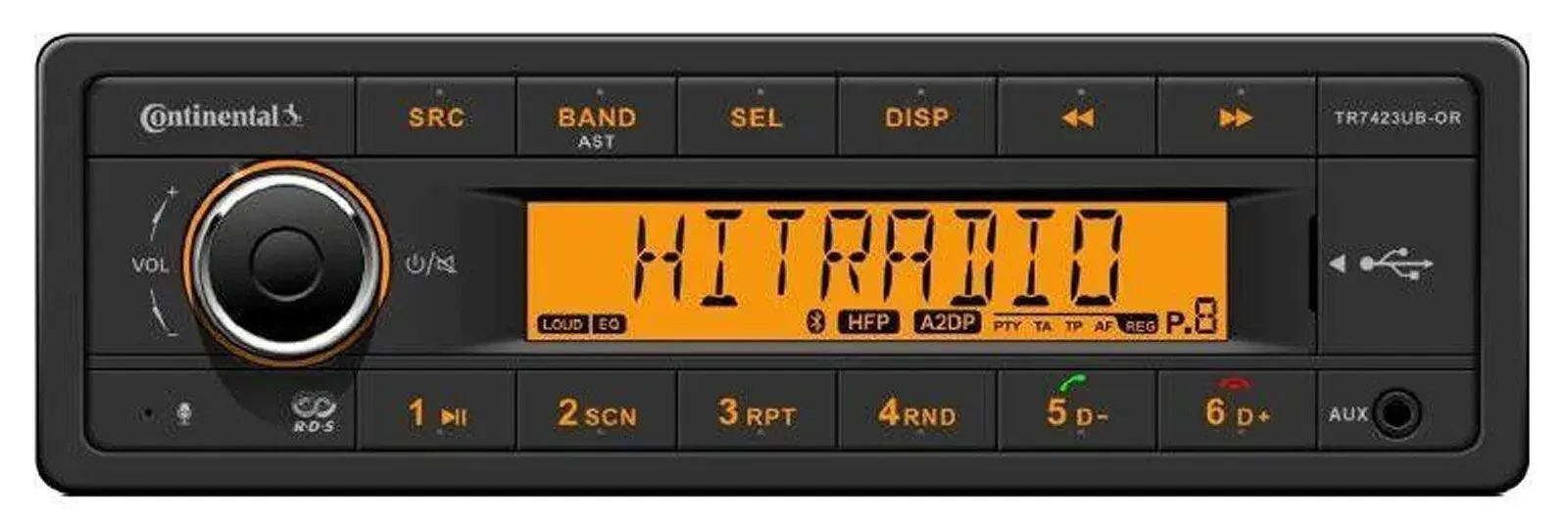 Continental TR7423UB-OR 24 Volt MP3-Autoradio Bluetooth USB AUX-IN