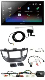Pioneer DAB Lenkrad Bluetooth 2DIN USB Autoradio für Hyundai Tucson 15-20 schwar