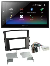 Автомагнитола для Mitsubishi Pajero/Shogun (с 2014) Pioneer 2DIN, Bluetooth, USB, DAB, MP3