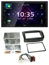 JVC DAB 2DIN MP3 Bluetooth USB Autoradio für Toyota RAV 4 (2006-2013)