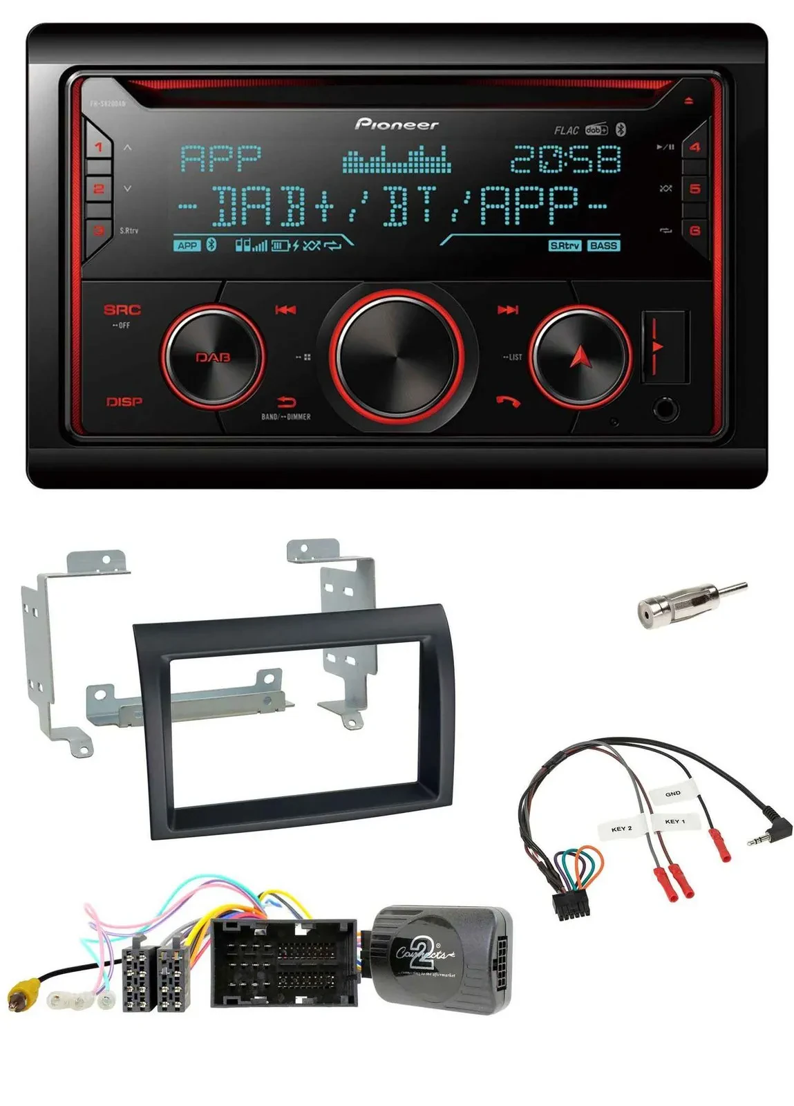 Автомагнитола для Citroen Jumper (с 2014) Pioneer 2DIN, DAB, Bluetooth, USB, CD