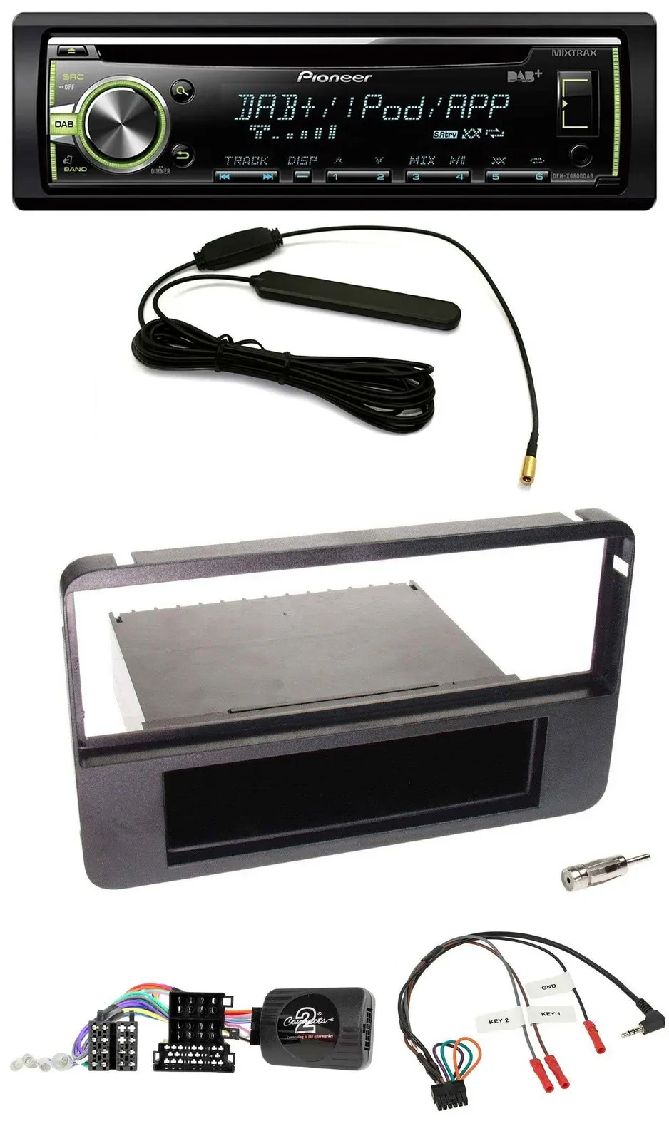 Автомагнитола для Alfa Romeo 159/Brera/Spider Pioneer CD, USB, MP3, DAB, управление с руля