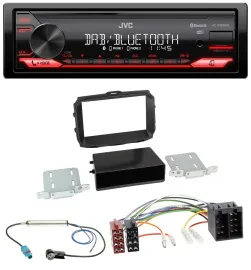 Автомагнитола для Alfa Romeo Giulietta 2013–2021 JVC Bluetooth, USB, DAB, MP3, ISO