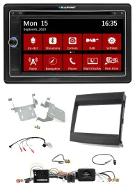 Blaupunkt Lenkrad DAB TMC 2DIN USB Bluetooth Navigation für Porsche Cayenne 2011
