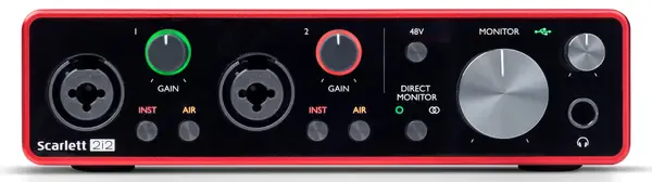 Внешняя звуковая карта FOCUSRITE Scarlett 2i2 3rd Gen