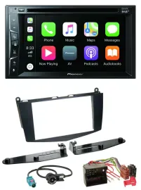 Pioneer MP3 USB DVD Bluetooth DAB 2DIN Autoradio für Mercedes C-Klasse 07-11 ohn