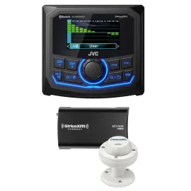 JVC KD-MR305BTS 3" Marine Digital Multimedia Receiver + SiriusXM SXV300M1