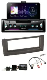 Pioneer USB Lenkrad Bluetooth DAB Autoradio für Fiat Grande Punto 06-10 schwarz
