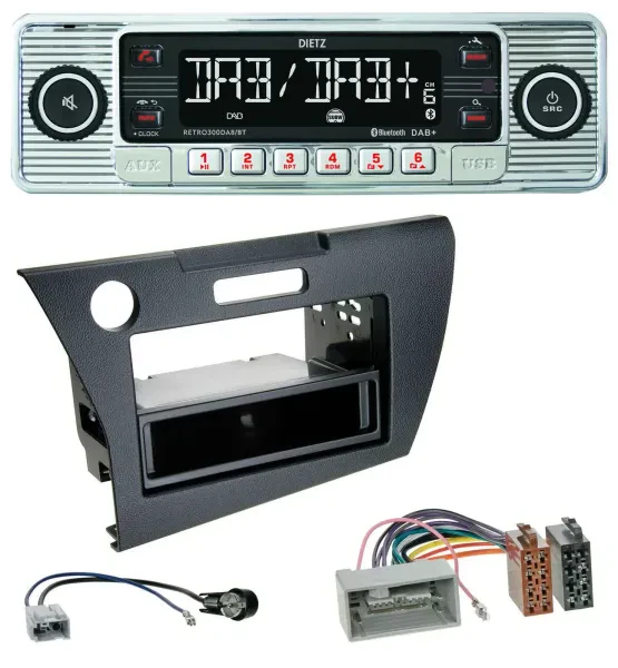 Dietz Bluetooth MP3 DAB USB Autoradio für Honda CR-Z (ZF1, ab 2010)