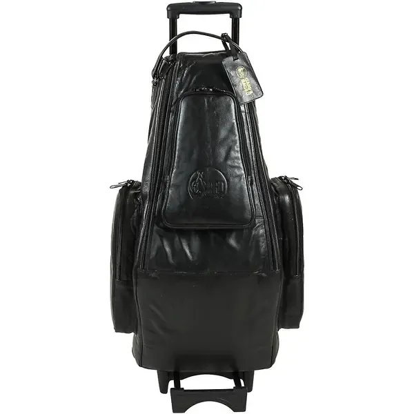 Кейс для саксофона сопрано Gard Doubler's Alto Soprano Saxophone Wheelie Bag 124-WBFLK Black Ultra Leather