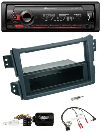 Pioneer Lenkrad USB DAB Bluetooth Autoradio für Opel Agila B Suzuki Splash 2008-