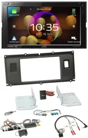 JVC DAB Lenkrad 2DIN Bluetooth USB Autoradio für Land Rover Evoque ab 2014