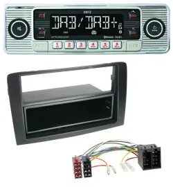 Dietz Bluetooth MP3 DAB USB Autoradio für Fiat Idea (350 03-11) schwarz