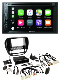 Pioneer Lenkrad USB DVD Bluetooth DAB 2DIN Autoradio für Kia Soul ab 2014 Klima