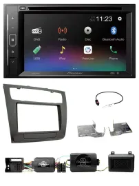 Pioneer Bluetooth Lenkrad USB 2DIN DAB DVD Autoradio für BMW 1er PDC aut. Klima
