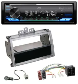 Автомагнитола JVC Bluetooth DAB USB MP3 для Hyundai i20 (2008–2011) с карманом