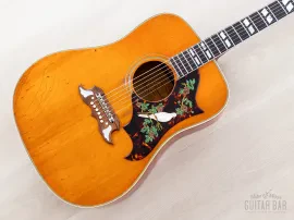 1965 Gibson Dove Vintage Dreadnought Acoustic Guitar w/ Case, 1 11/16" Nut