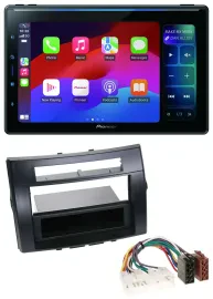Pioneer Bluetooth DAB MP3 USB Autoradio für Toyota Corolla Verso 04-09 schwarz