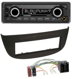 Автомагнитола для Renault Twingo (2007–2012) Blaupunkt MP3, Bluetooth, USB, AUX, черная