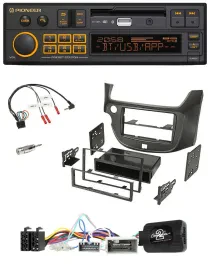 Pioneer DAB Lenkrad USB Bluetooth Autoradio für Honda Jazz ab 2014 dunkelgrau