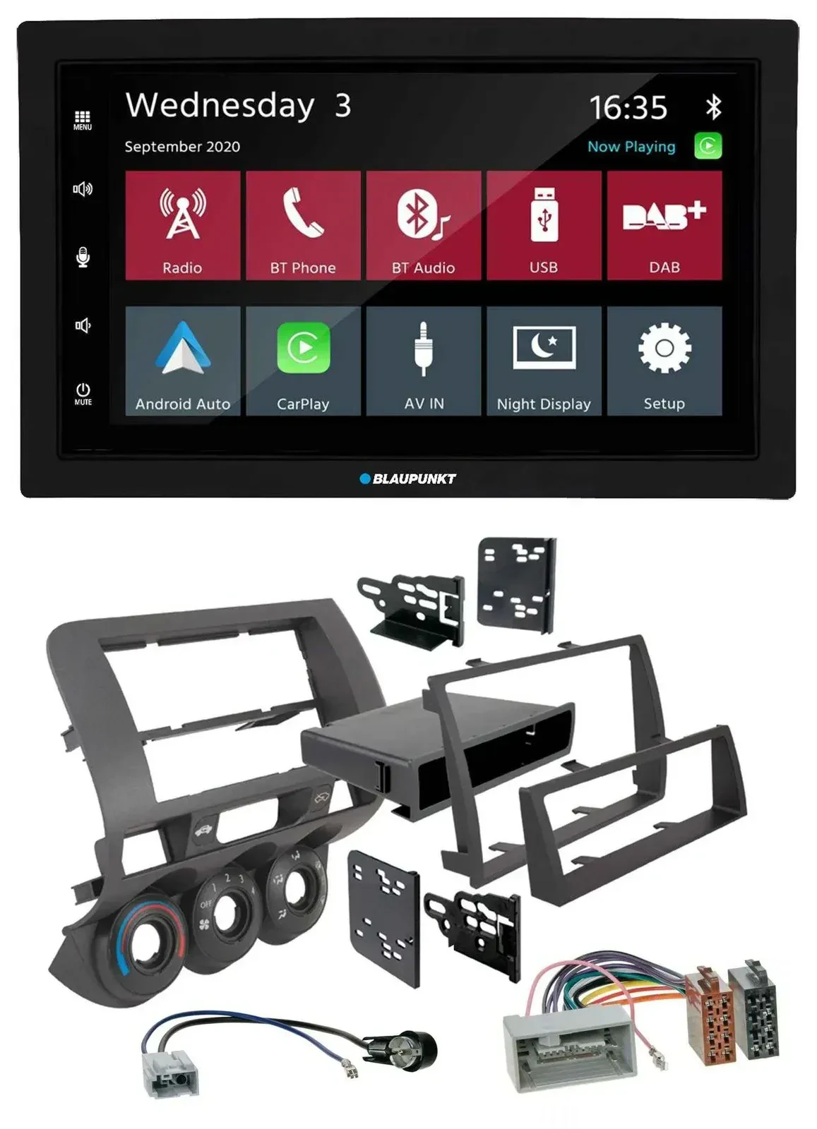 Blaupunkt 2DIN MP3 USB Bluetooth DAB Autoradio für Honda Fit 06-07 nur US-Import