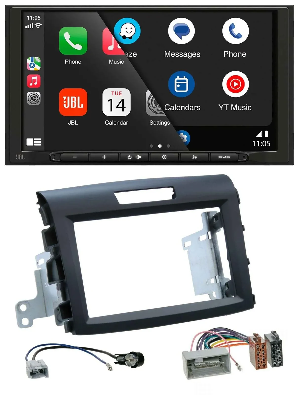 JBL MP3 DAB Bluetooth USB 2DIN Autoradio für Honda CR-V FR5/FR6 ab 2012