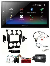 Pioneer USB Bluetooth DAB 2DIN Lenkrad Autoradio für Mazda 6 2006-2008