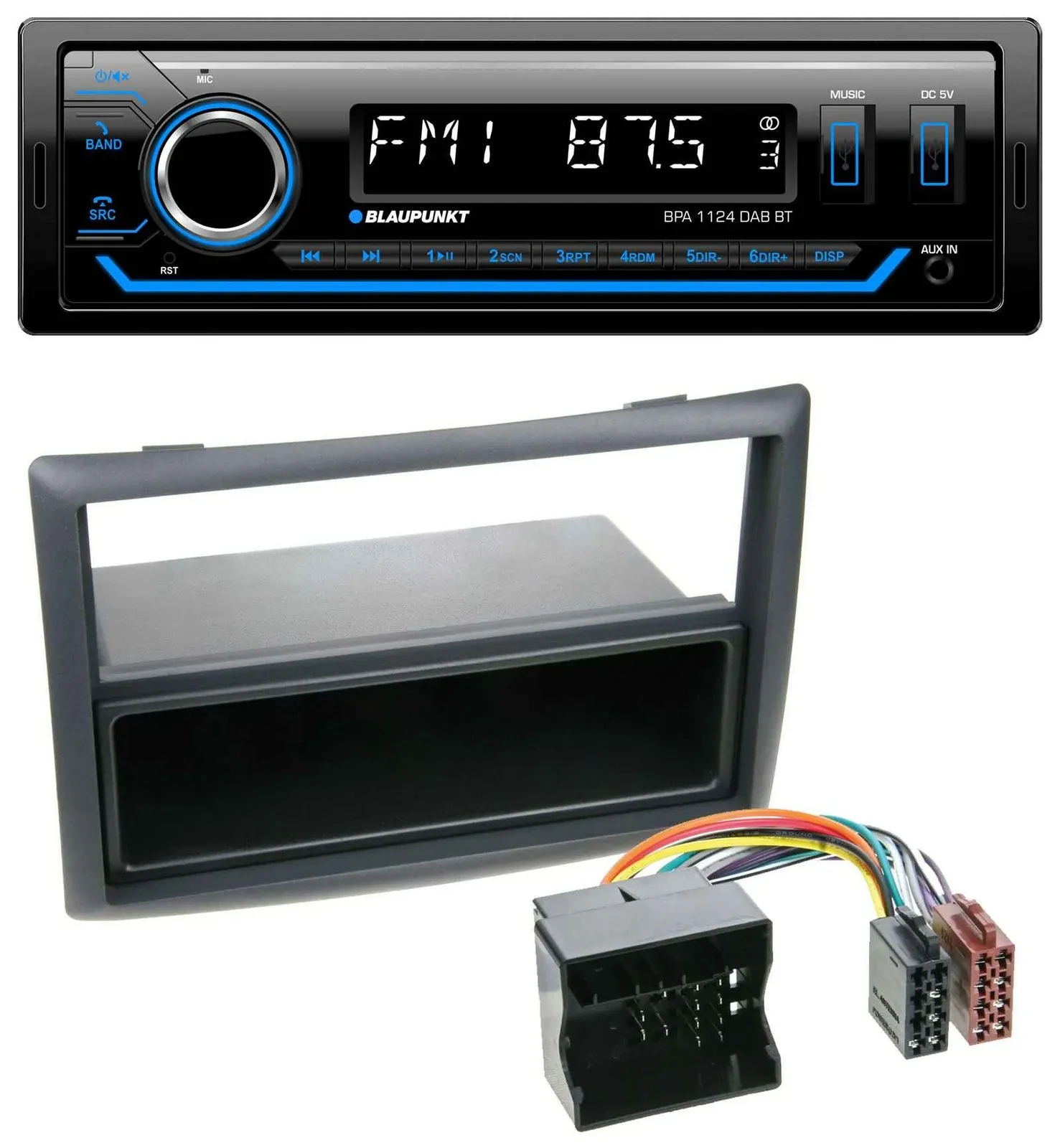 Blaupunkt Bluetooth USB DAB MP3 Autoradio für Renault Megane (2009-2010)