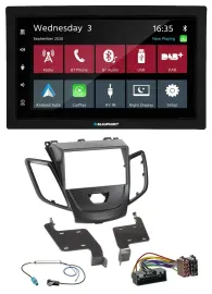 Автомагнитола для Ford Fiesta 2010–2017 Blaupunkt 2DIN, DAB, Bluetooth, USB, MP3, черная