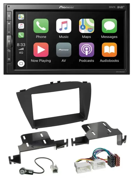 Pioneer USB MP3 DAB 2DIN Bluetooth Autoradio für Hyundai ix35 (ab 2013)