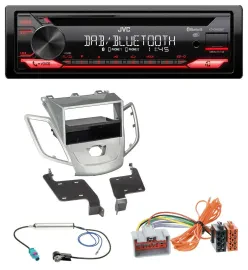 JVC CD DAB USB Bluetooth MP3 Autoradio für Ford Fiesta 08-10 JA8 ohne Display si