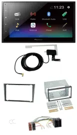 Pioneer DAB MP3 Bluetooth 2DIN USB Autoradio für Opel Corsa C ISO 2000-2004 alum