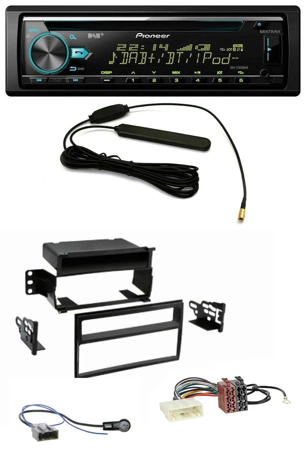 Автомагнитола для Nissan Tiida/Versa C11 (2007–2011) Pioneer CD, MP3, AUX, DAB, USB