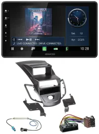 Kenwood MP3 Bluetooth USB DAB Autoradio für Ford Fiesta 10-17 Display schwarz